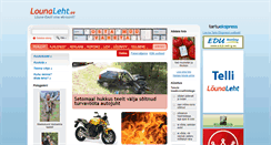 Desktop Screenshot of lounaleht.ee